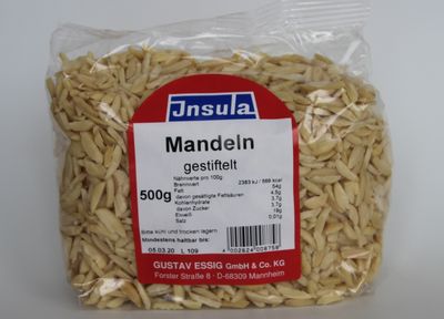 Iu Mandeln gestiftelt 500g