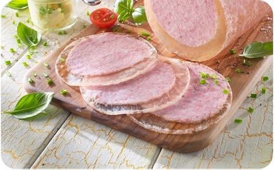 Spi Mettwurst in Gelee geschni