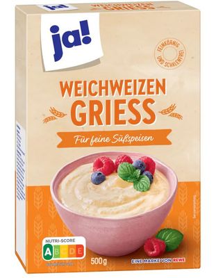 Ja! Weichweizengrieß 500g