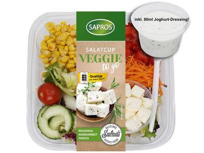 Salatcup Veggie+Dress 245g